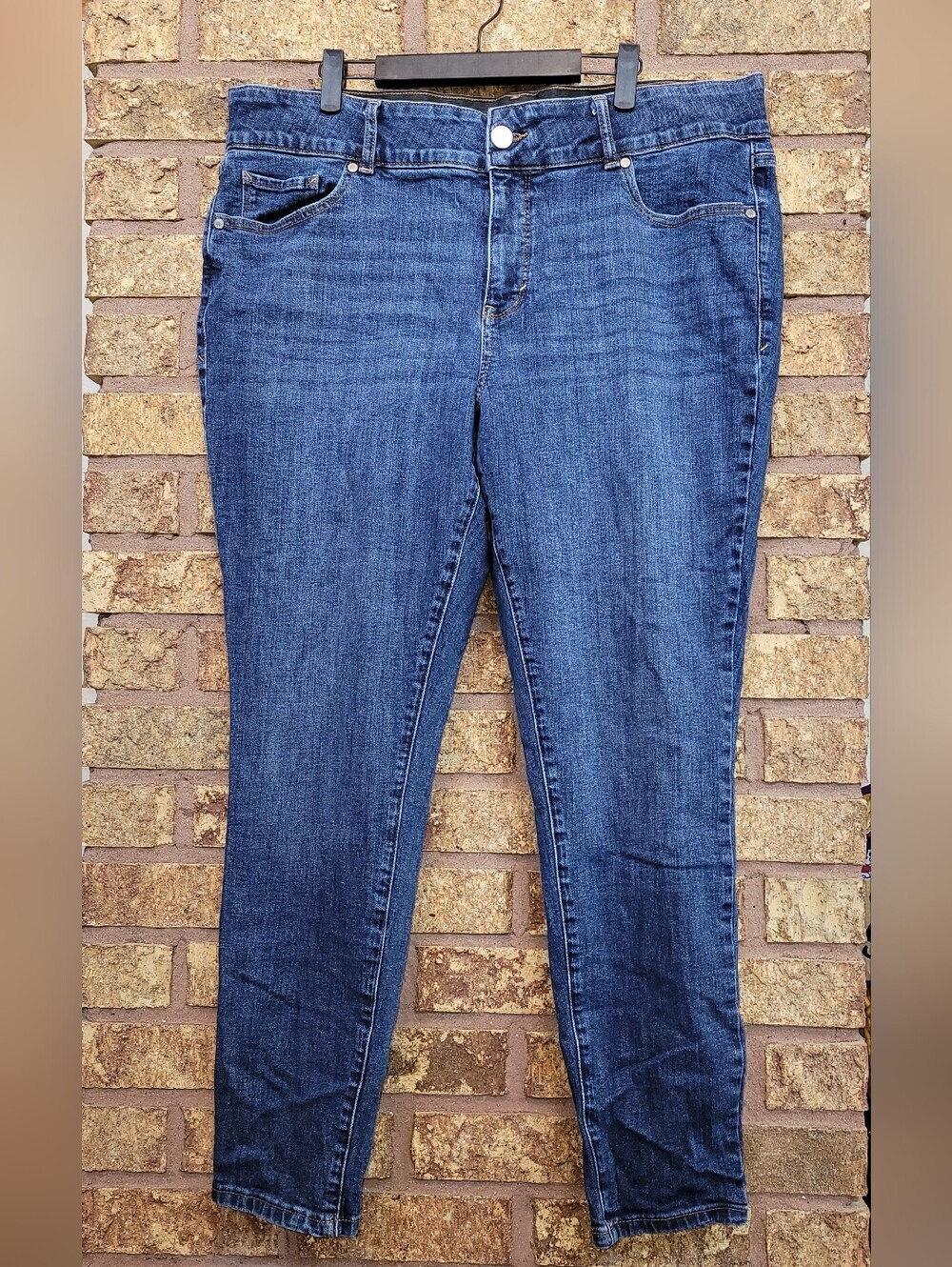 a.n.a Mid Rise Skinny Dark Skinny Cotton Stretch Jeans Size 20W